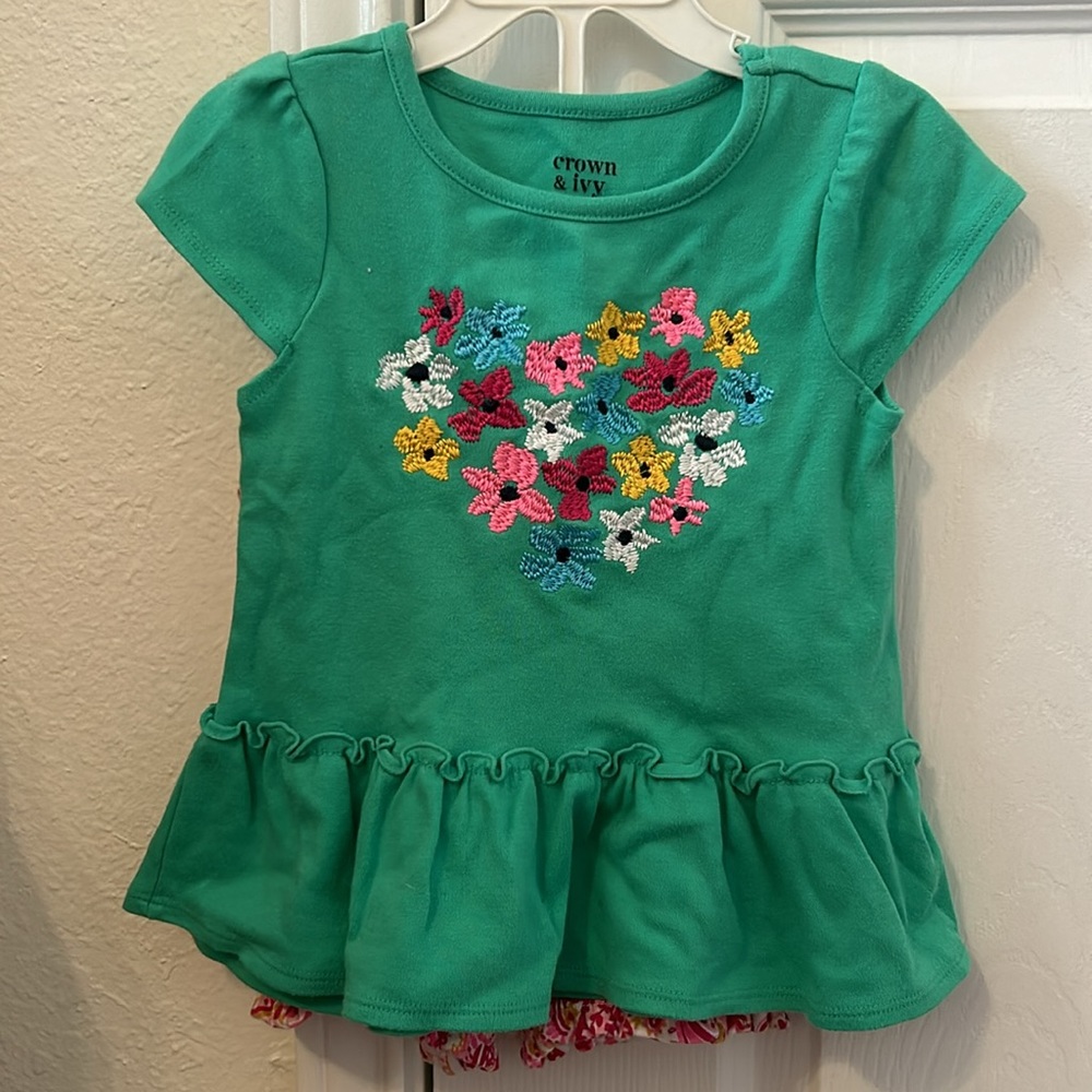 Girls Bloomer top short set 4T